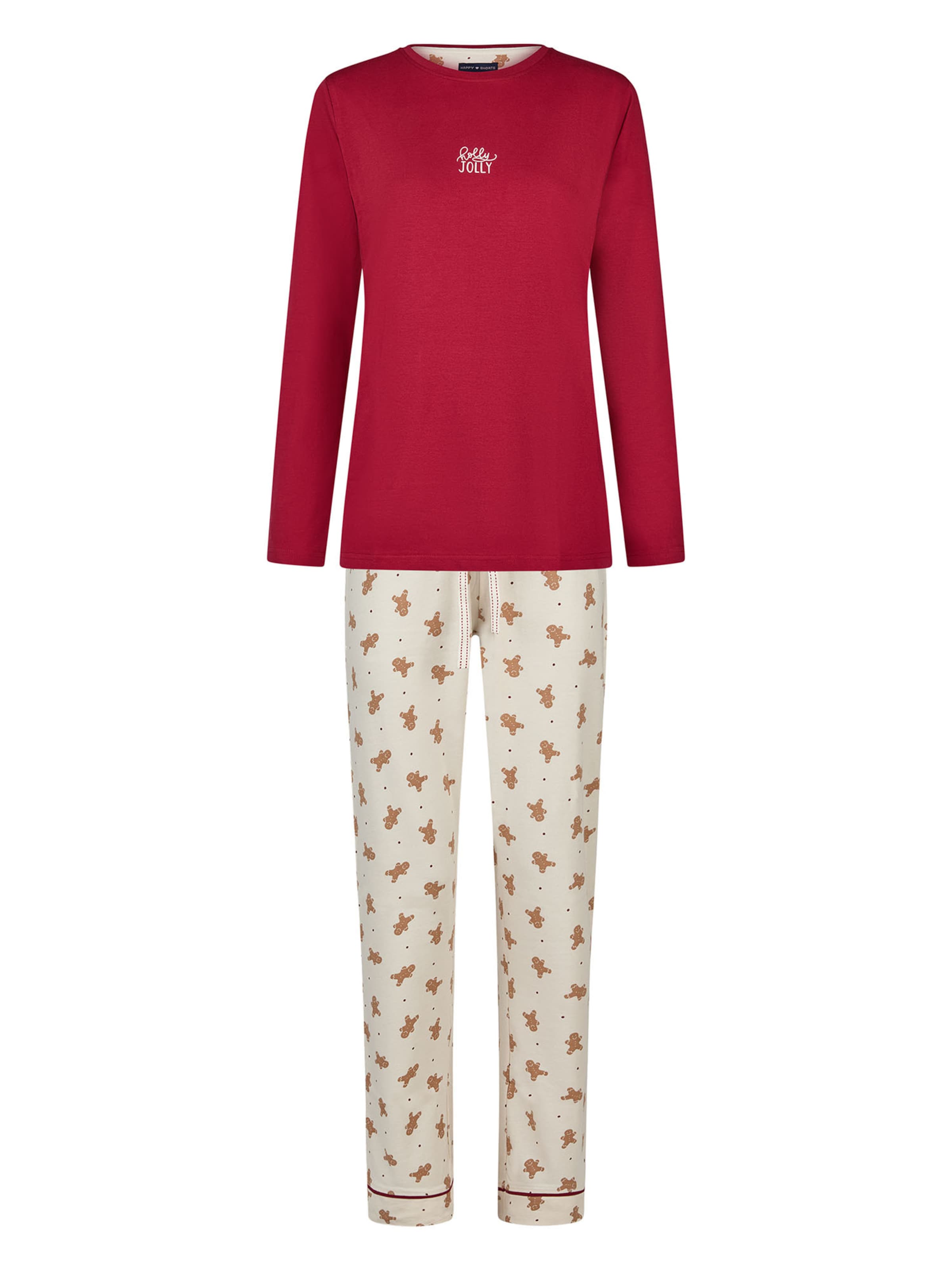 Happy Shorts Пижама 'Christmas' в бордовом и бежевом цвете
Happy Shorts Пижама 'Christmas' в бордовом и бежевом цвете