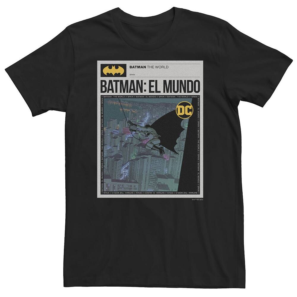 Футболка с плакатом Big & Tall DC Comics Batman: El Mundo Mexico News, черный
Футболка с плакатом Big & Tall DC Comics Batman: El Mundo Mexico News, черный