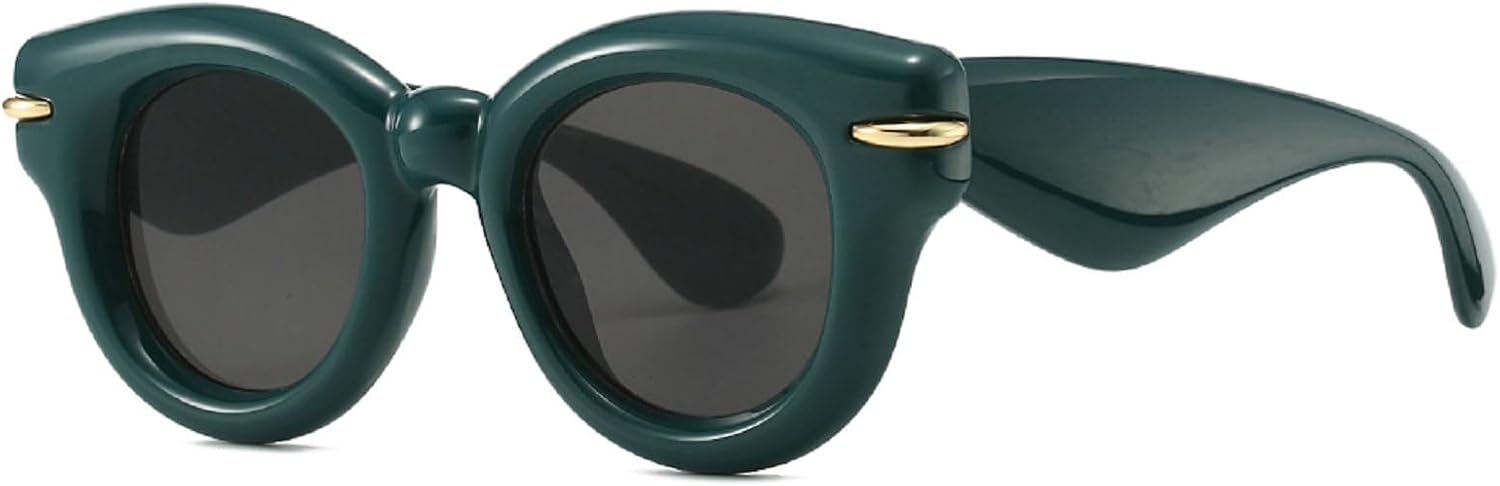 Женские модные солнцезащитные очки Y2K овальной формы конфетных цветов с ретро-заклепками. Мужские дизайнерские круглые солнцезащитные очки в стиле панк с защитой от УФ-излучения UV400 mincl, Green
Женские модные солнцезащитные очки Y2K овальной формы конфетных цветов с ретро-заклепками. Мужские дизайнерские круглые солнцезащитные очки в стиле панк с защитой от УФ-излучения UV400 mincl, Green