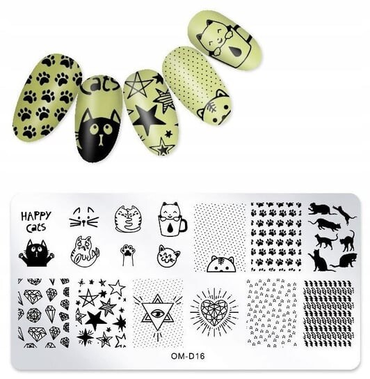 Пластина для штампа для ногтей, Tojato 
Пластина для штампа для ногтей, Tojato