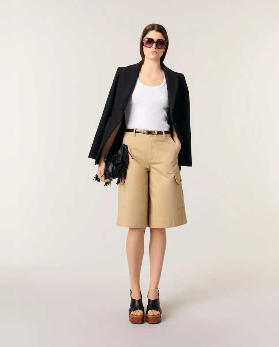 Женские бермуды карго из хлопка Maje, бежевый
Женские бермуды карго из хлопка Maje, бежевый