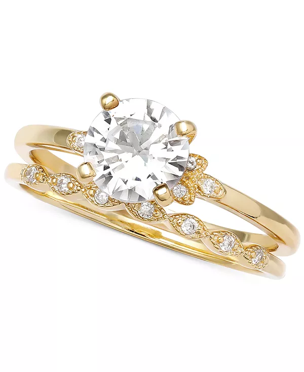 Свадебный комплект из двух предметов с кубическим цирконием, созданный для Macy's Giani Bernini, gold
Свадебный комплект из двух предметов с кубическим цирконием, созданный для Macy's Giani Bernini, gold