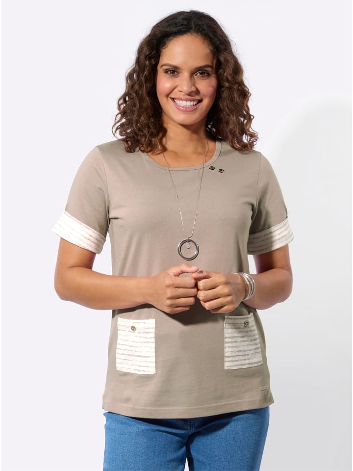 Рубашка с короткими рукавами в кунжутном цвете WITT WEIDEN
Рубашка с короткими рукавами в кунжутном цвете WITT WEIDEN