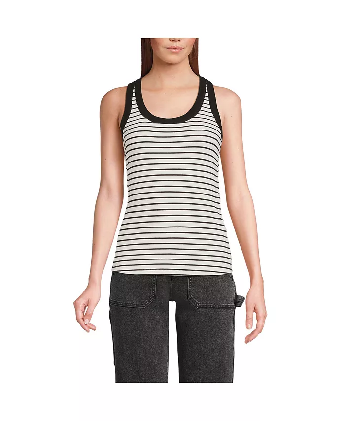 Женский облегающий топ с драпировкой из рубчика Lands' End, коричневый/бежевый
Женский облегающий топ с драпировкой из рубчика Lands' End, коричневый/бежевый