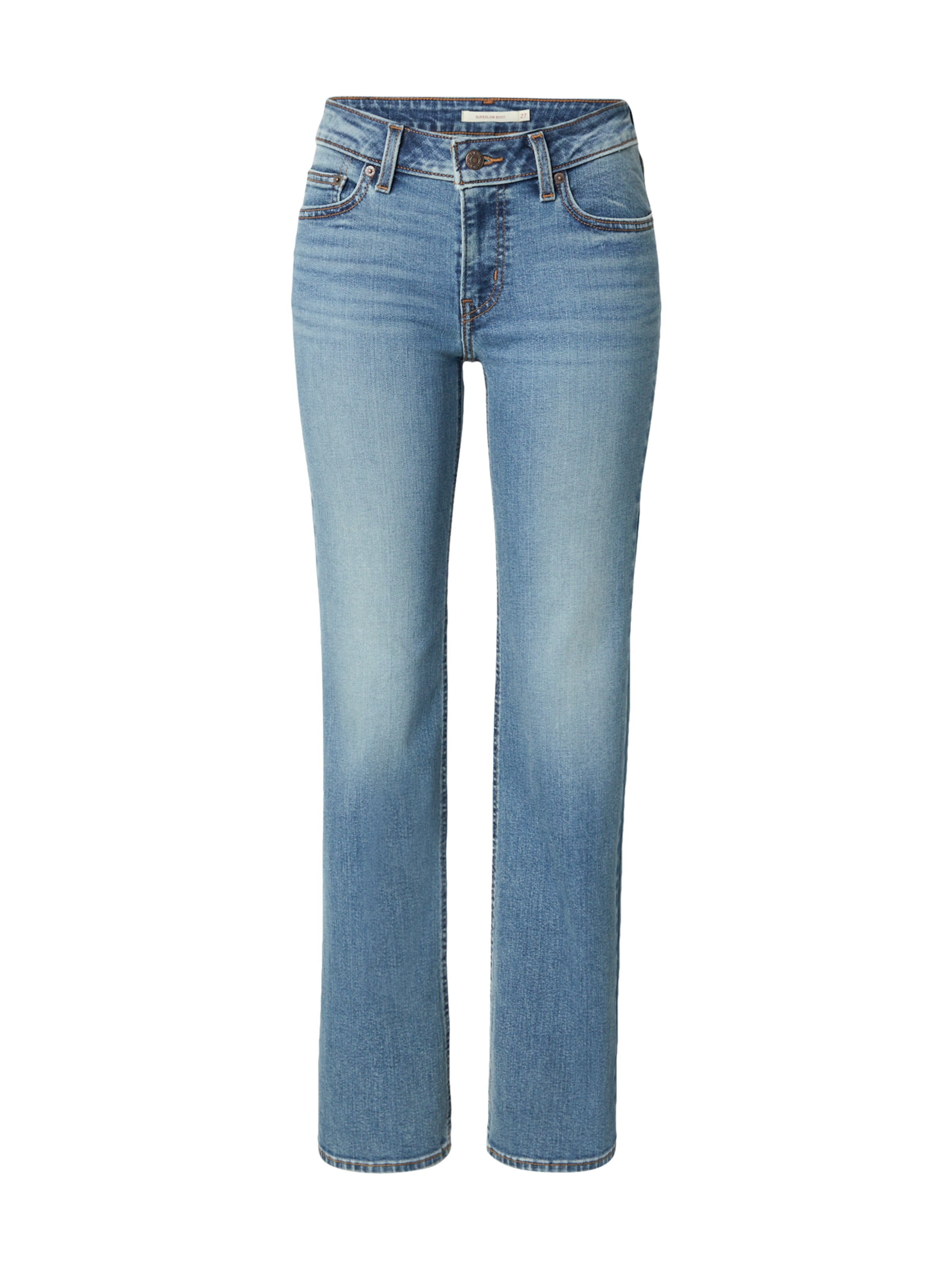 LEVI'S Джинсы-клеш 'Superlow Bootcut Jeans' в синем дениме
LEVI'S Джинсы-клеш 'Superlow Bootcut Jeans' в синем дениме