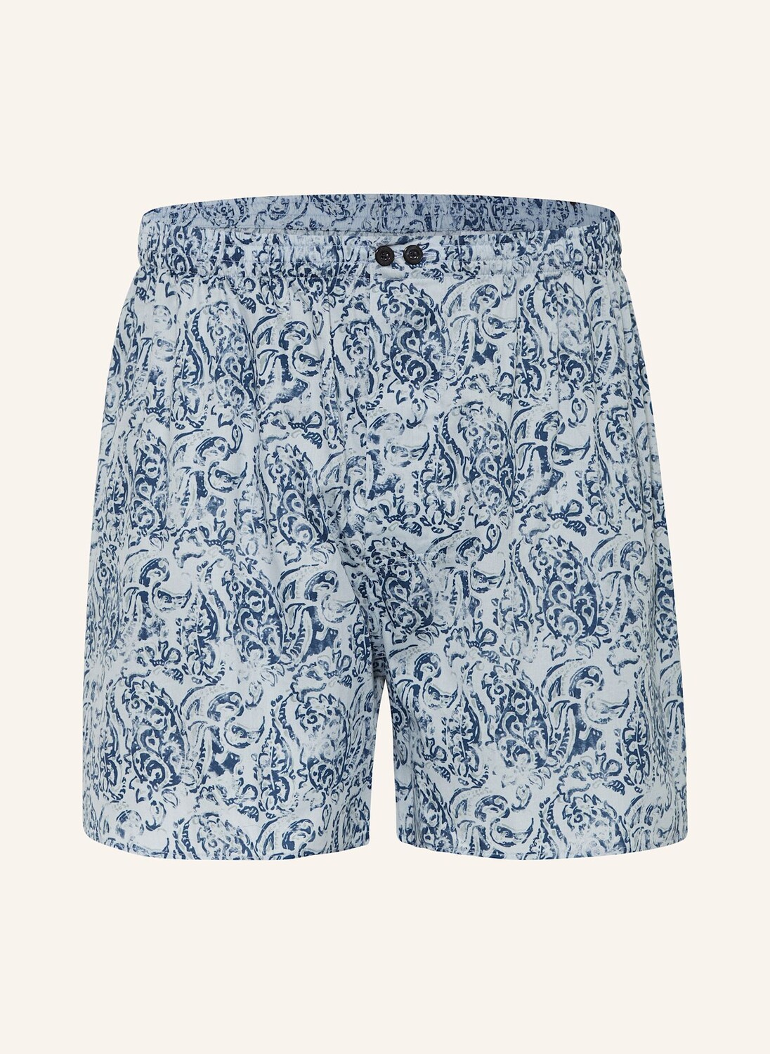 Тканые шорты-боксеры из хлопка и сатина с принтом Zimmerli, голубой
Тканые шорты-боксеры из хлопка и сатина с принтом Zimmerli, голубой