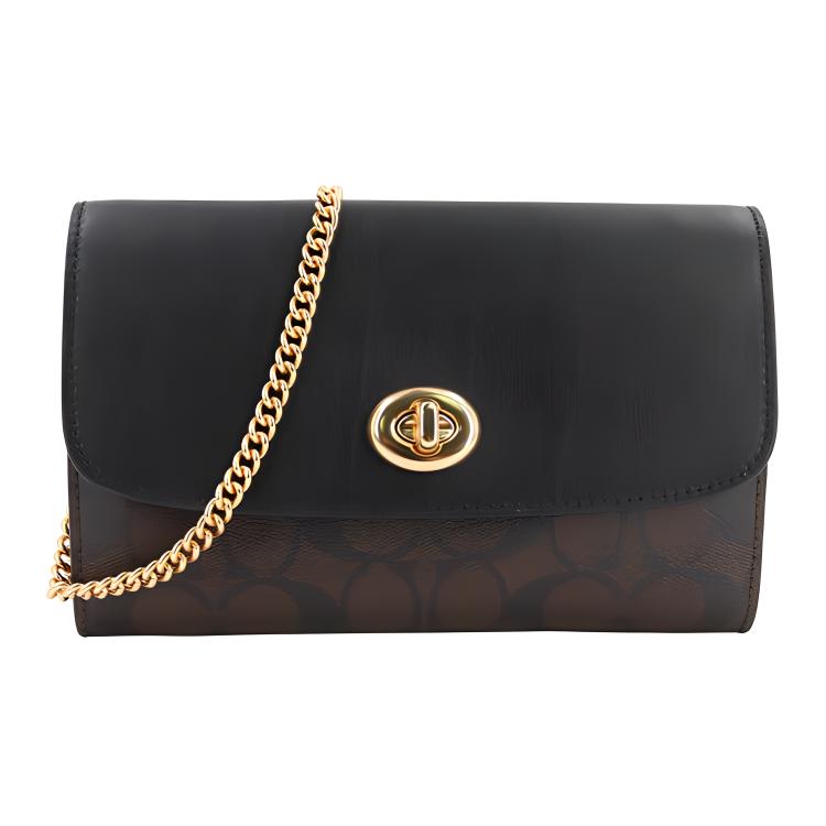 COACH Кожаная холщовая сумка через плечо
COACH Кожаная холщовая сумка через плечо