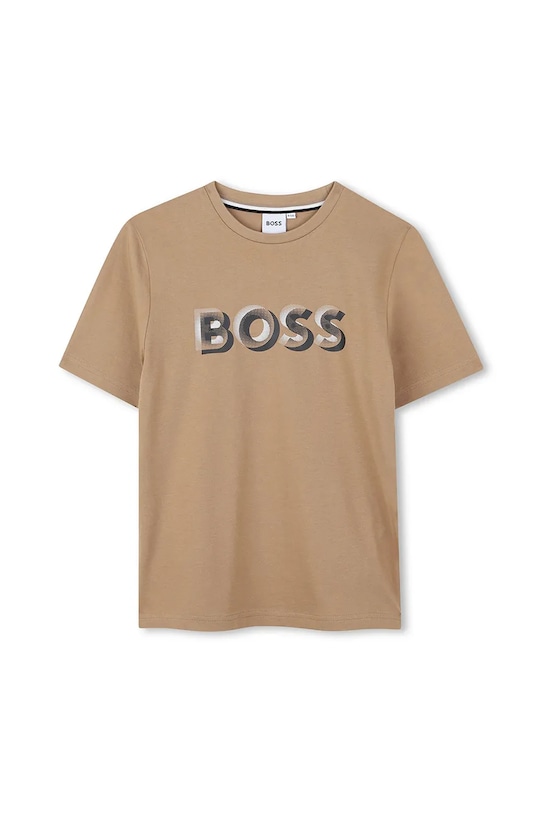 Детская хлопковая футболка Boss, коричневый
Детская хлопковая футболка Boss, коричневый