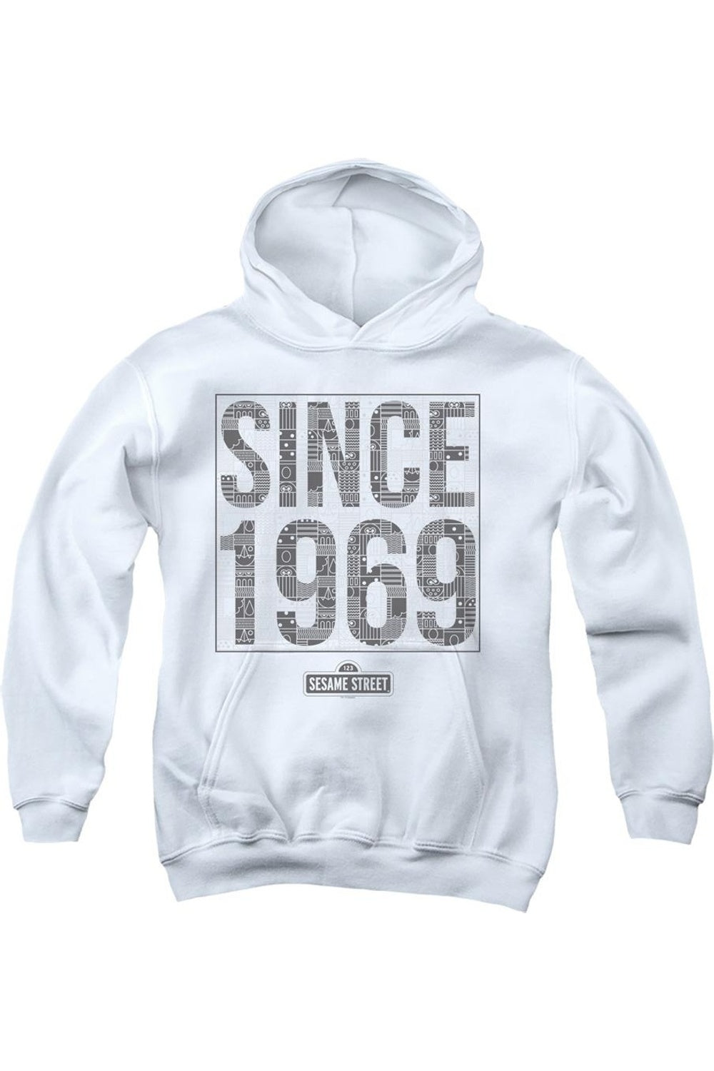 Толстовка с капюшоном для детей с принтом "Улица Сезам с 1969 года" Gildan, белый
Толстовка с капюшоном для детей с принтом "Улица Сезам с 1969 года" Gildan, белый