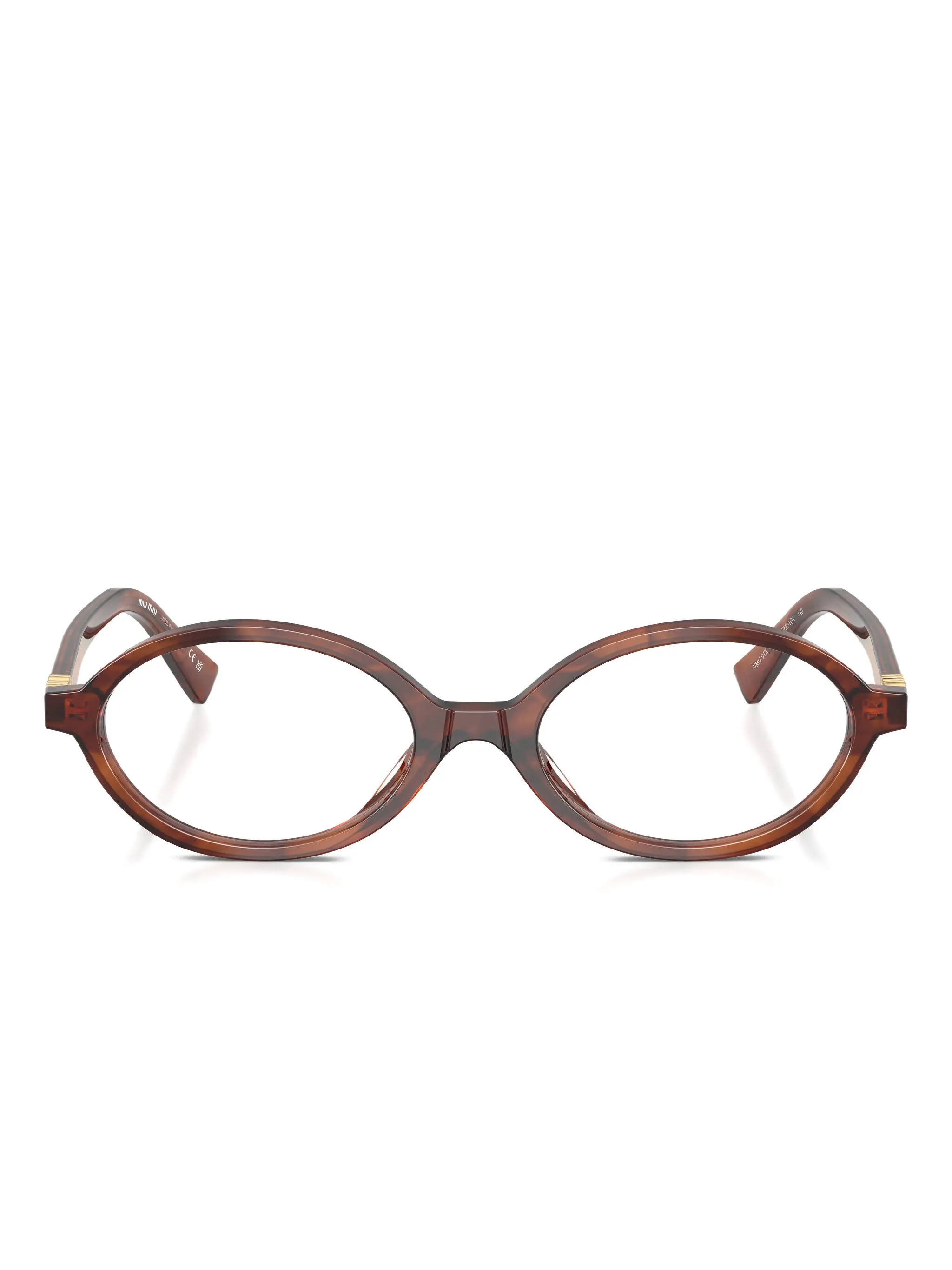 Очки в овальной оправе Miu Miu Eyewear, коричневый
Очки в овальной оправе Miu Miu Eyewear, коричневый