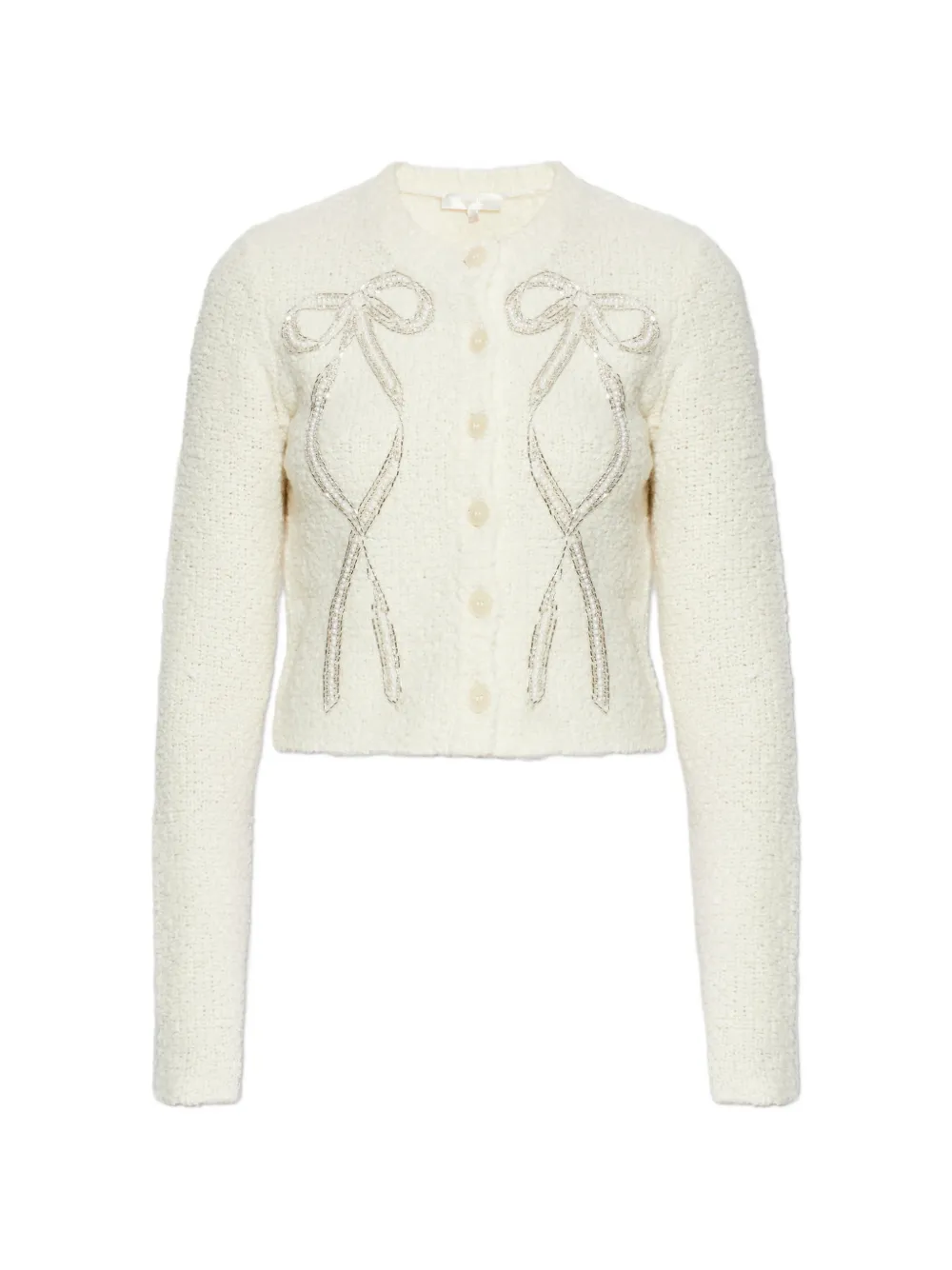 Кардиган Leocadia с бантом, украшенным бисером Loveshackfancy, бежевый
Кардиган Leocadia с бантом, украшенным бисером Loveshackfancy, бежевый