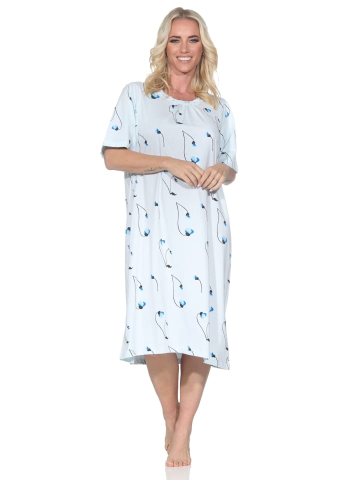 Ночная рубашка с короткими рукавами, женская, размер 125 211 311, цвет светло-голубой NORMANN
Ночная рубашка с короткими рукавами, женская, размер 125 211 311, цвет светло-голубой NORMANN