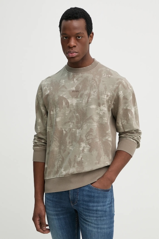 Хлопковая толстовка Boss Orange, бежевый
Хлопковая толстовка Boss Orange, бежевый