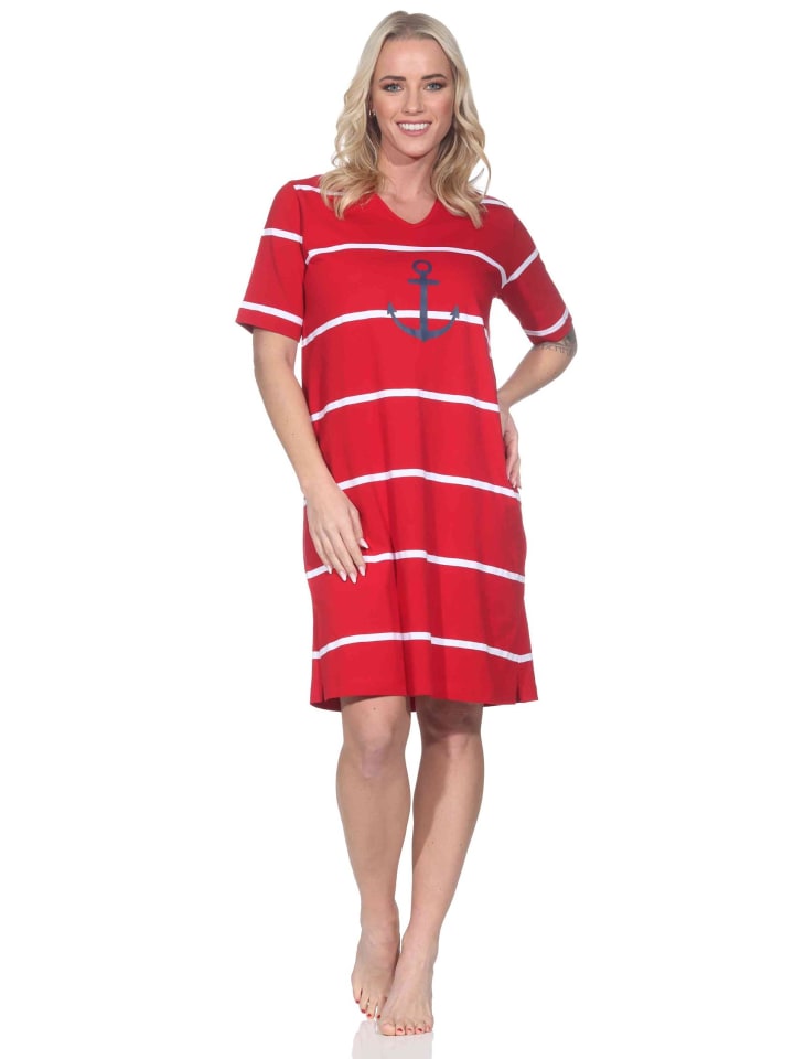 Ночная рубашка с короткими рукавами в морском стиле, серого меланжевого цвета. NORMANN
Ночная рубашка с короткими рукавами в морском стиле, серого меланжевого цвета. NORMANN