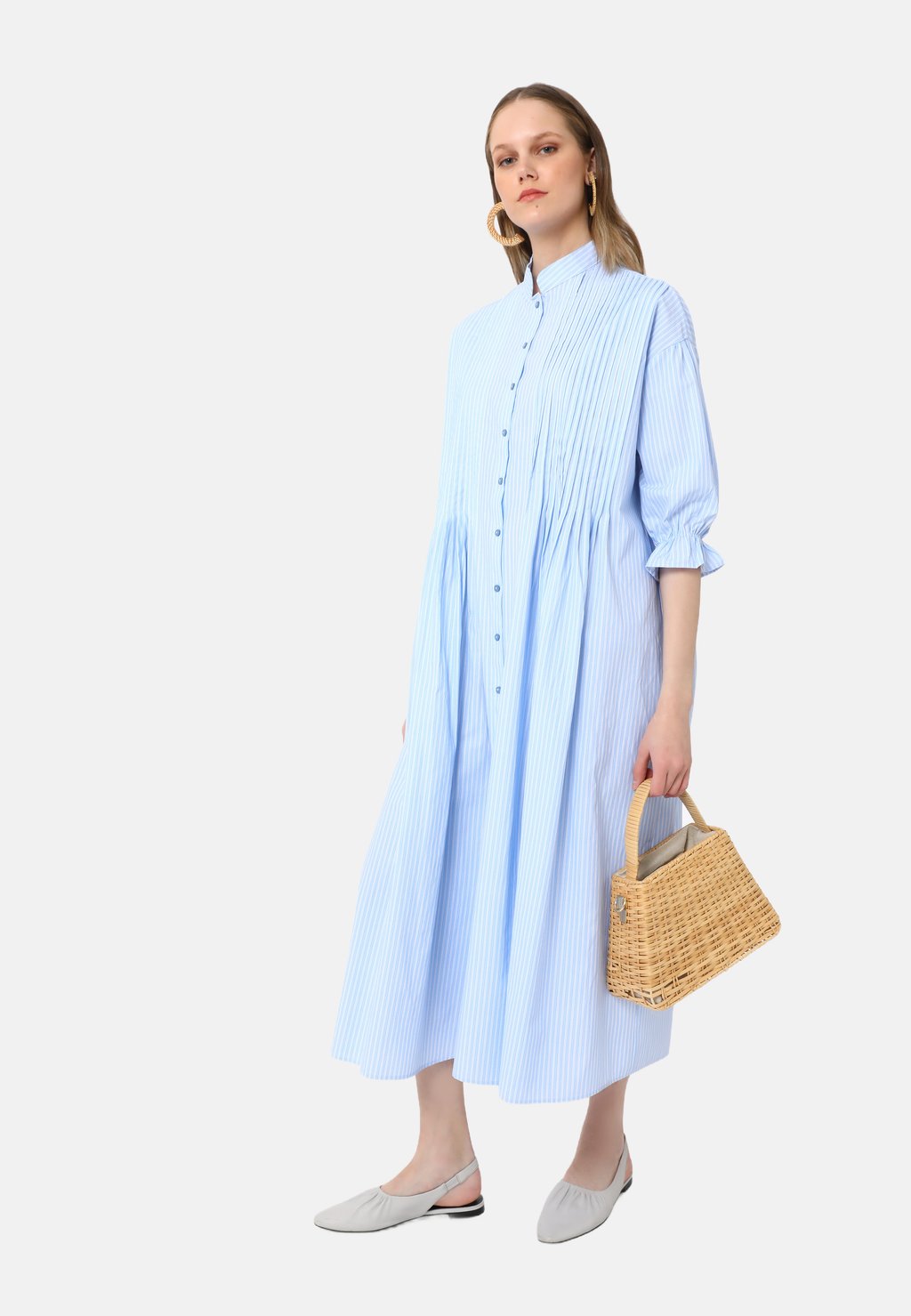 Платье-рубашка STRIPPED - BENIN Modanisa, синий
Платье-рубашка STRIPPED - BENIN Modanisa, синий