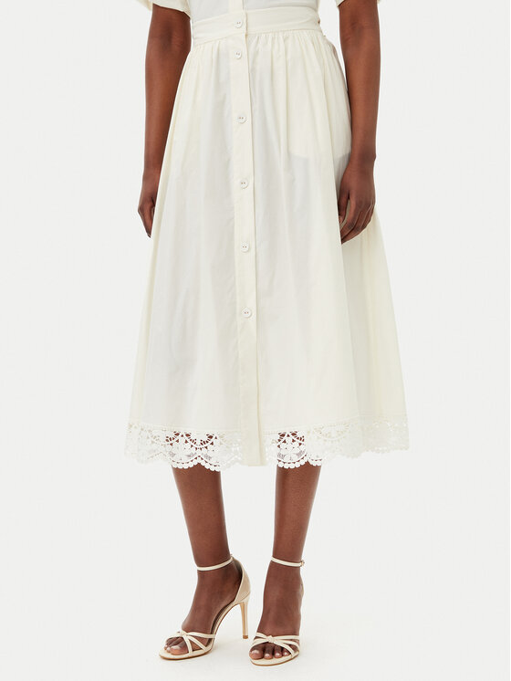 Трапециевидная юбка стандартный крой 251TT2095 Twinset, экрю
Трапециевидная юбка стандартный крой 251TT2095 Twinset, экрю