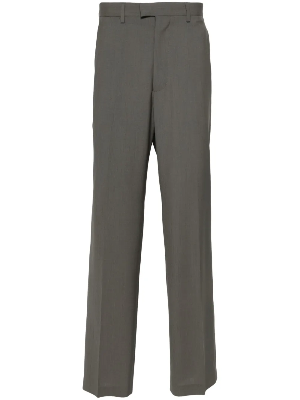 Прямые брюки со складками MM6 Maison Margiela, коричневый 
Прямые брюки со складками MM6 Maison Margiela, коричневый