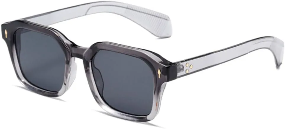 Винтажные солнцезащитные очки с заклепками для женщин, градиентные, с защитой от УФ-излучения UV400, мужские панк-очки коричневого цвета TYUVIVO, Grey Grey
Винтажные солнцезащитные очки с заклепками для женщин, градиентные, с защитой от УФ-излучения UV400, мужские панк-очки коричневого цвета TYUVIVO, Grey Grey