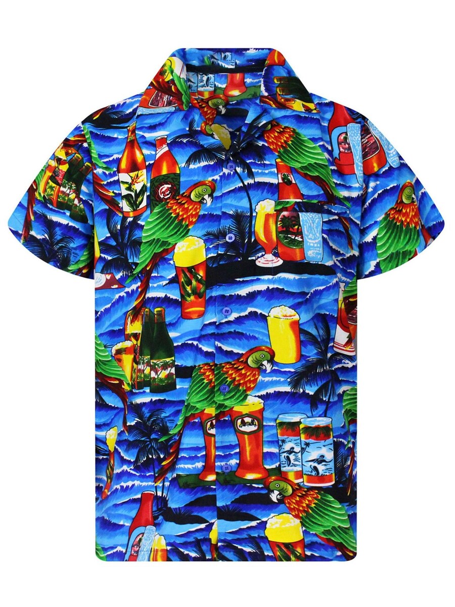 Рубашка King Kameha Parrot Beer, бирюзовый
Рубашка King Kameha Parrot Beer, бирюзовый