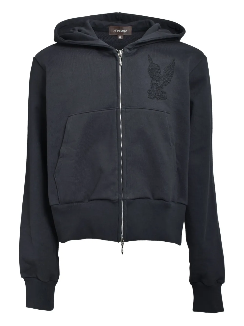 Толстовка с капюшоном и вышивкой в рубчик MASU, черный
Толстовка с капюшоном и вышивкой в рубчик MASU, черный