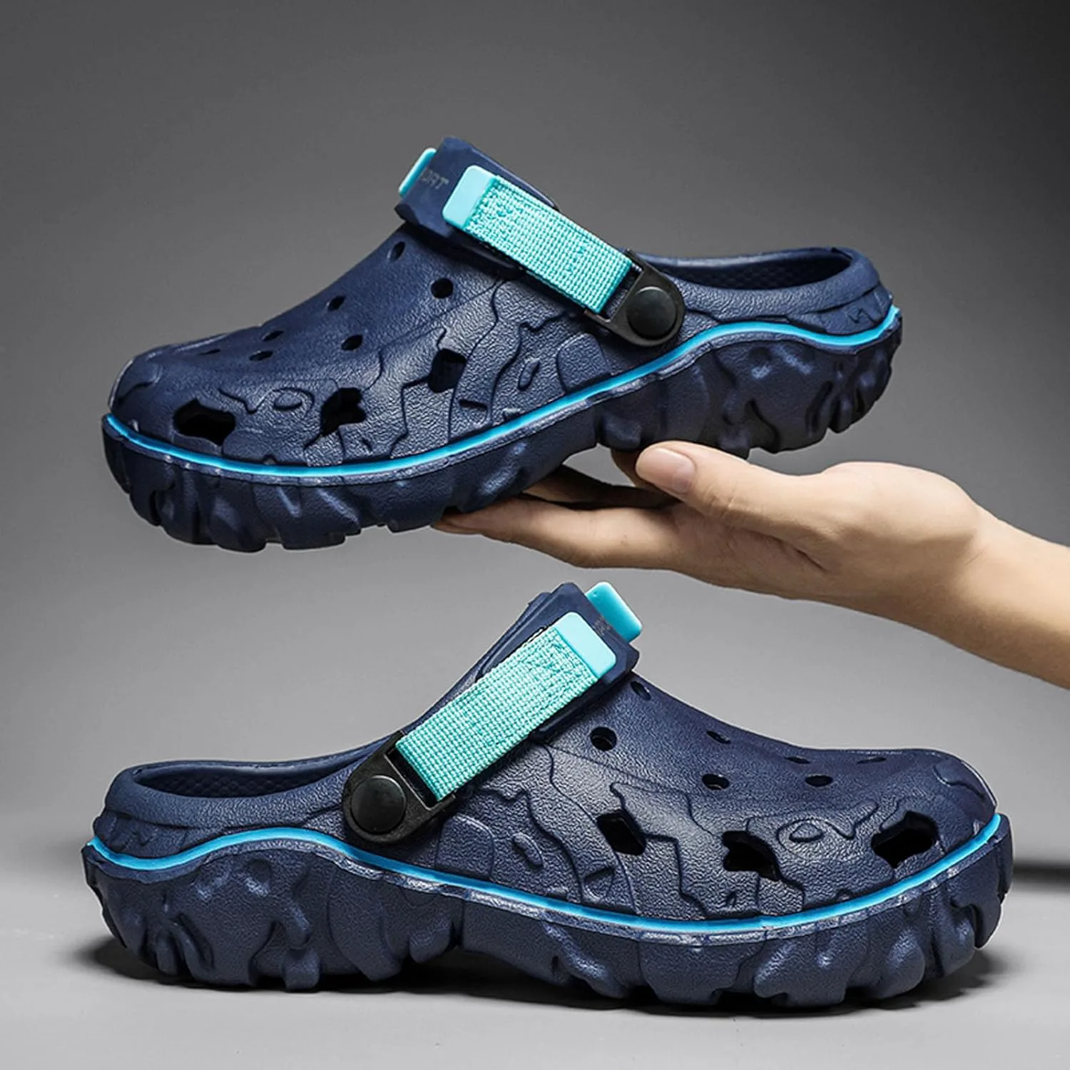 Мужские сабо SECHRITE, спортивные модные сабо и мюли с регулируемым ремешком на пятке, обувь для улицы, воды и пляжа, сандалии, легкие, удобные и дышащие - River Edge, синий
Мужские сабо SECHRITE, спортивные модные сабо и мюли с регулируемым ремешком на пятке, обувь для улицы, воды и пляжа, сандалии, легкие, удобные и дышащие - River Edge, синий