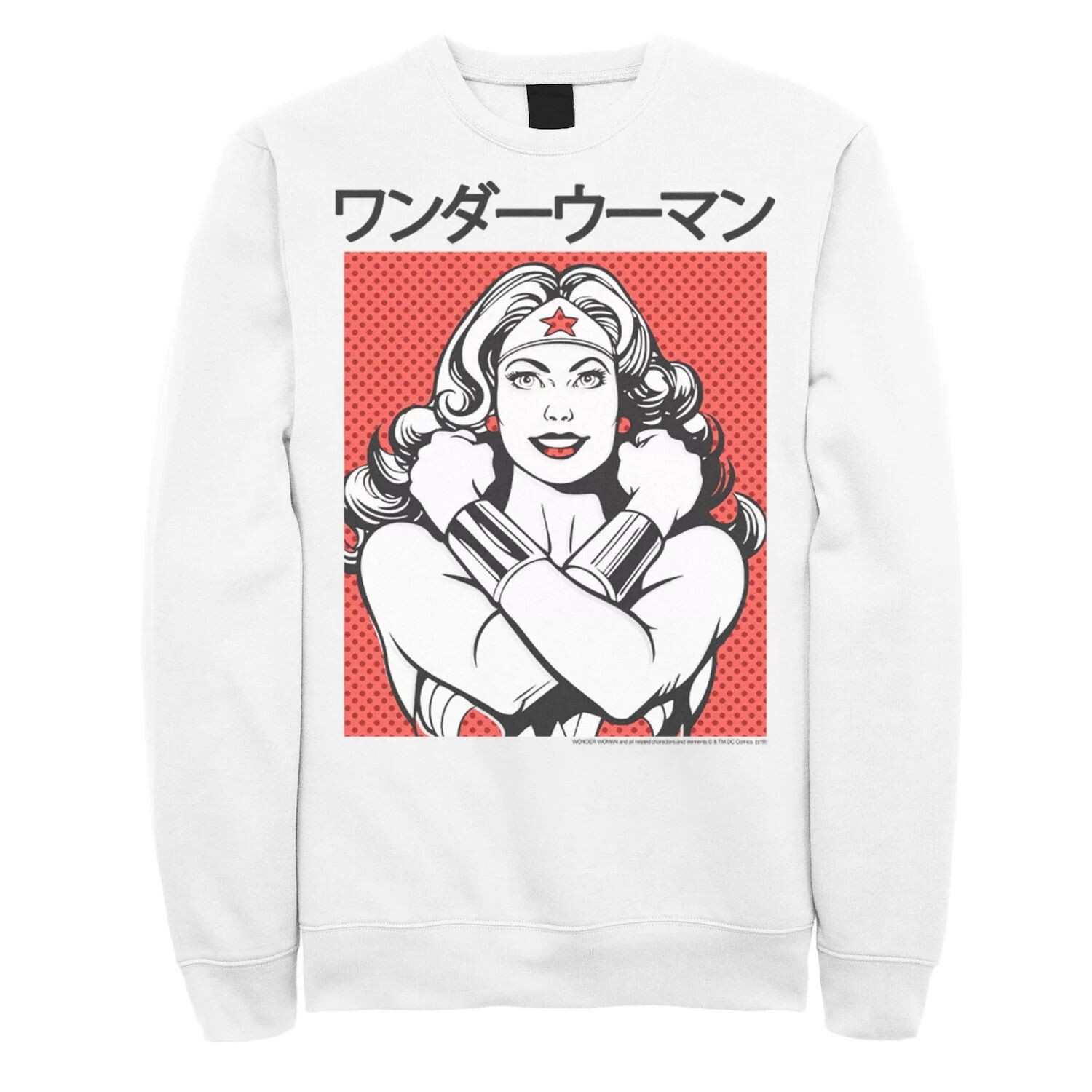 Мужской свитшот с портретом кандзи в горошек «Чудо-женщина» DC Comics
Мужской свитшот с портретом кандзи в горошек «Чудо-женщина» DC Comics