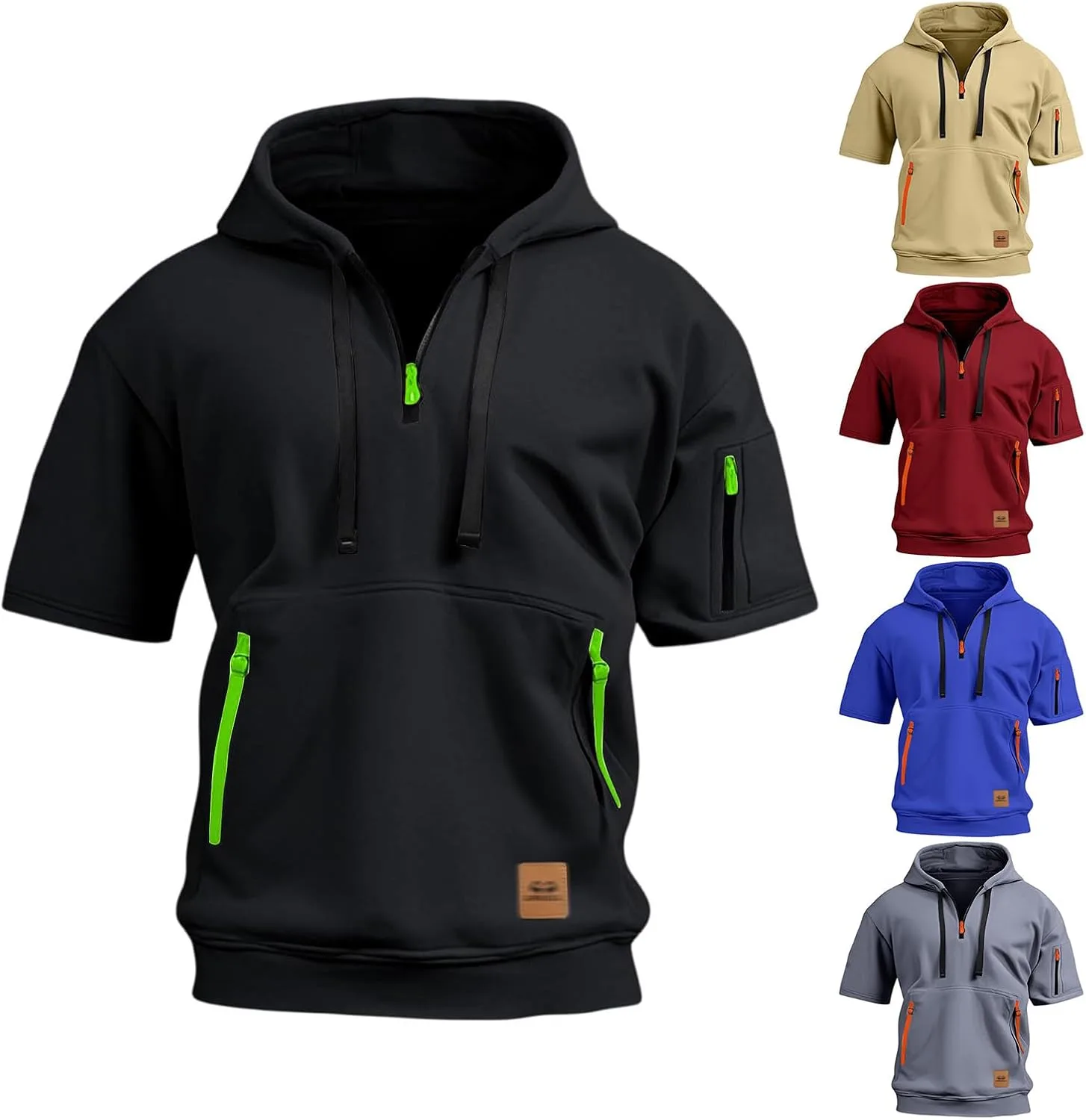 Wankang тактическая толстовка для мужчин с четвертью молнии, короткий рукав, с карманами
Wankang тактическая толстовка для мужчин с четвертью молнии, короткий рукав, с карманами