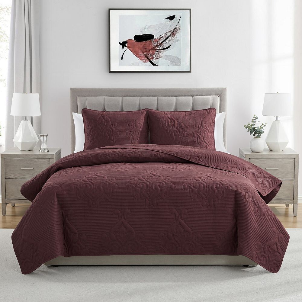 VCNY Home Solomun Комплект одеял Pinsonic из дамасской микрофибры из 3 предметов, цвет Maroon
VCNY Home Solomun Комплект одеял Pinsonic из дамасской микрофибры из 3 предметов, цвет Maroon