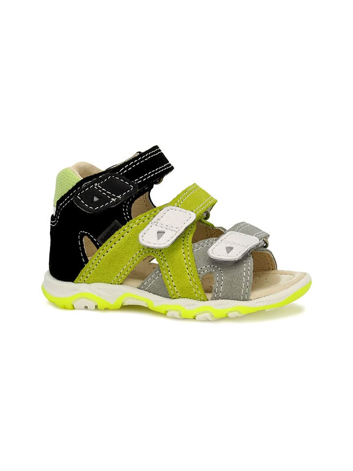 Bartek Кожаные полусандалии зелено-черного цвета
Bartek Кожаные полусандалии зелено-черного цвета