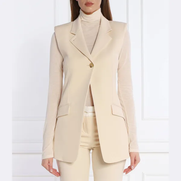 Облегающий жилет Patrizia Pepe, бежевый
Облегающий жилет Patrizia Pepe, бежевый