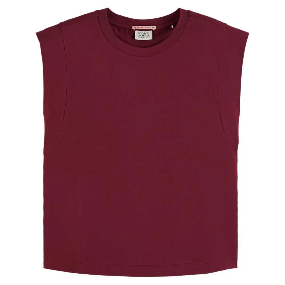 Футболка без рукавов Scotch & Soda 177682, красный 
Футболка без рукавов Scotch & Soda 177682, красный