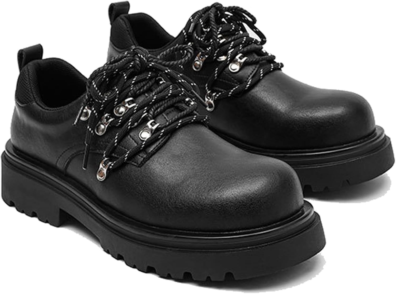 Мужские кожаные оксфорды на платформе с массивным каблуком, круглым носком, шнуровкой и рифленой подошвой, деловая рабочая обувь, нескользящие дерби Tznbgge, черный
Мужские кожаные оксфорды на платформе с массивным каблуком, круглым носком, шнуровкой и рифленой подошвой, деловая рабочая обувь, нескользящие дерби Tznbgge, черный