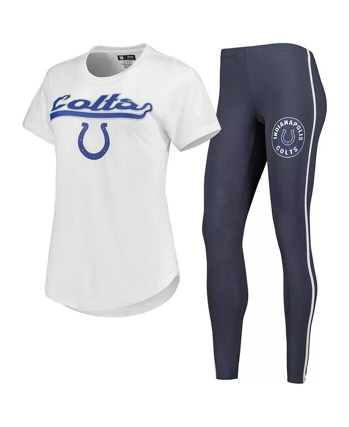 Женский белый, темно-серый комплект из футболки и леггинсов Indianapolis Colts Sonata для сна Concepts Sport, белый
Женский белый, темно-серый комплект из футболки и леггинсов Indianapolis Colts Sonata для сна Concepts Sport, белый