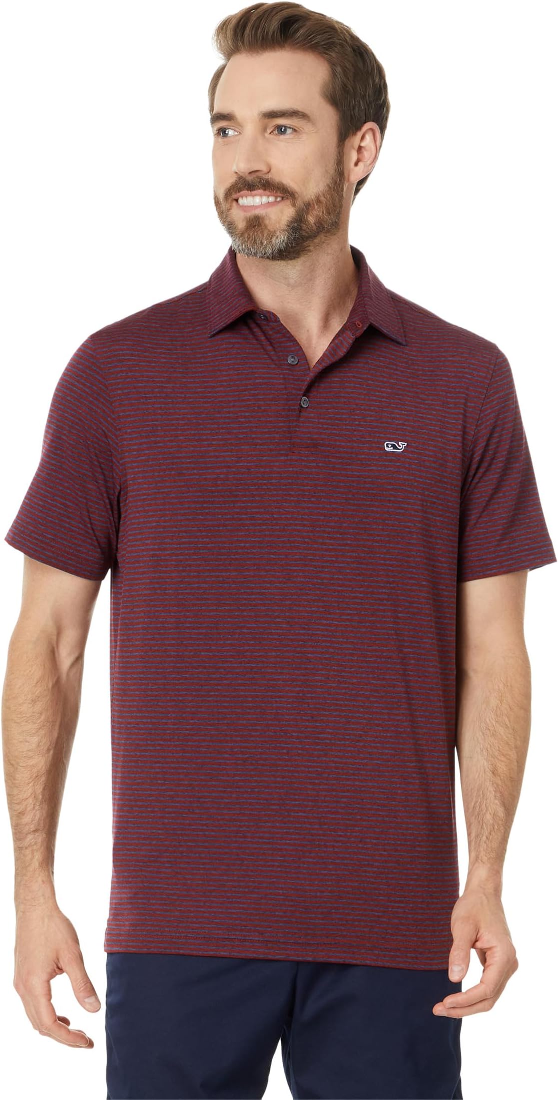 Футболка Vineyard Vines Bradley Stripe Sankaty Polo, цвет Crimson/Nautical Navy
Футболка Vineyard Vines Bradley Stripe Sankaty Polo, цвет Crimson/Nautical Navy