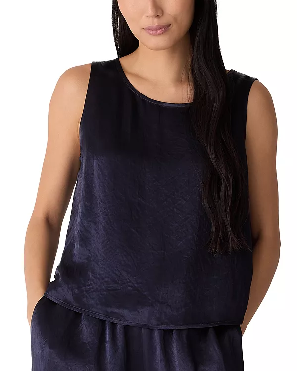 Атласный топ с вырезом-лодочкой Eileen Fisher, синий
Атласный топ с вырезом-лодочкой Eileen Fisher, синий