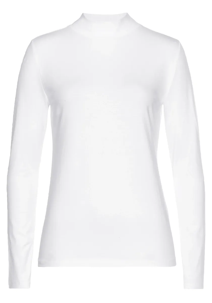 LASCANA рубашка с воротником стойкой, белый
LASCANA рубашка с воротником стойкой, белый