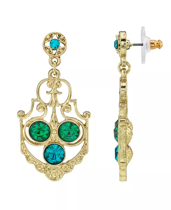 Серьги-Подвески с кристаллами золотистого оттенка 2028, green
Серьги-Подвески с кристаллами золотистого оттенка 2028, green