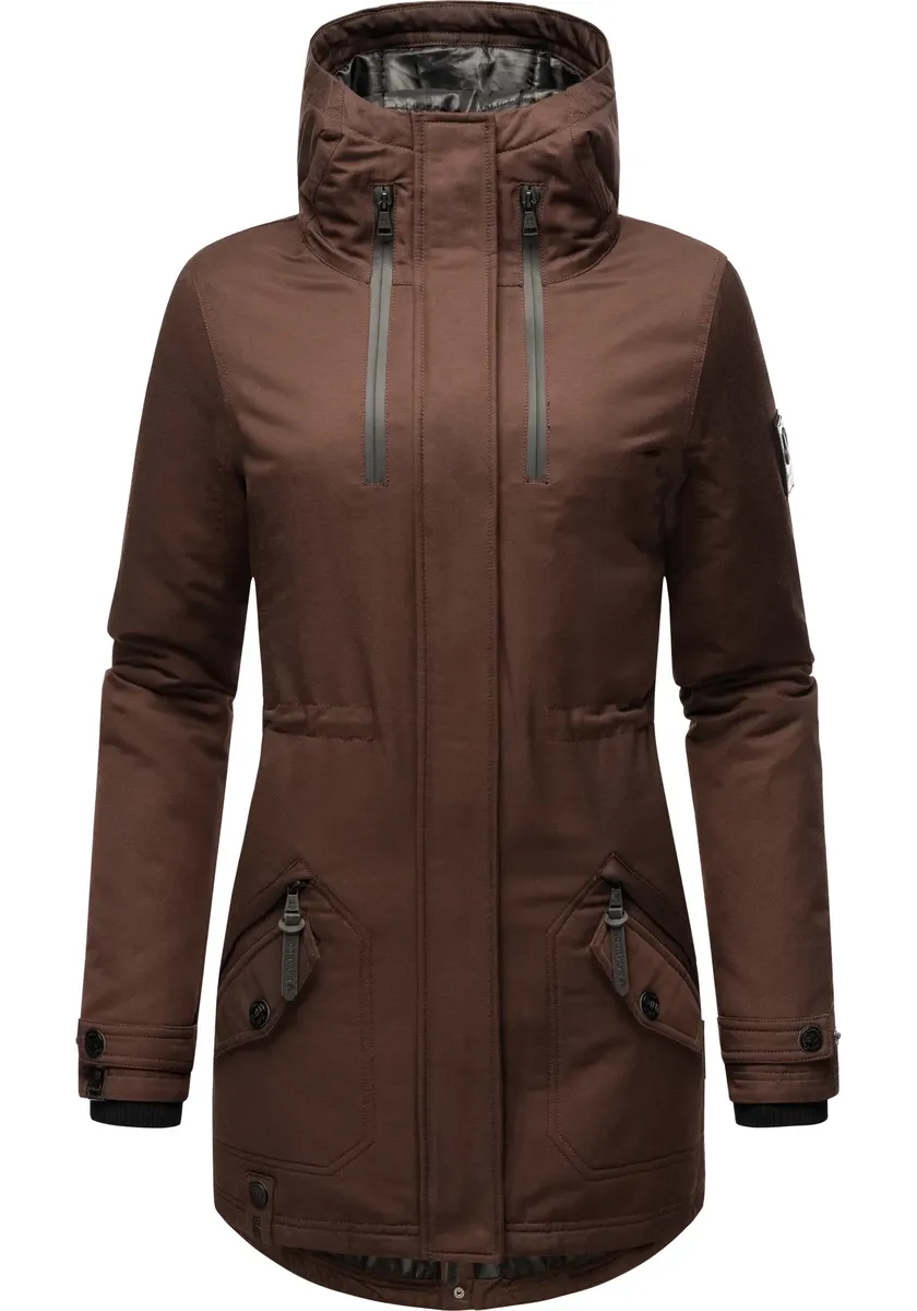 Зимнее пальто Navahoo "Avrille II", спортивное женское зимнее полупальто с большим капюшоном, коричневый
Зимнее пальто Navahoo "Avrille II", спортивное женское зимнее полупальто с большим капюшоном, коричневый