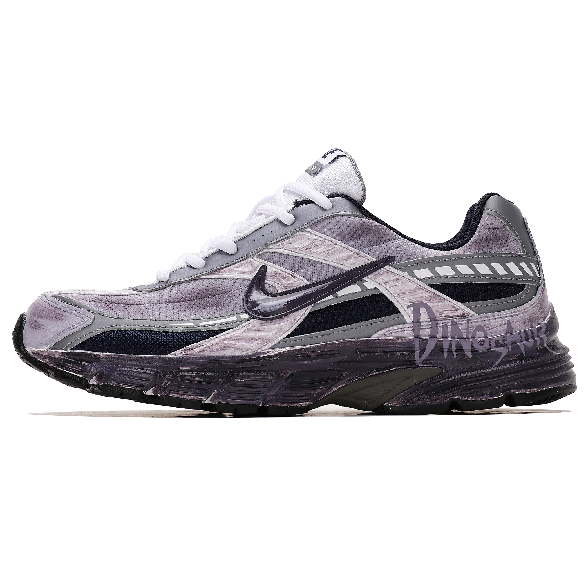 Nike Кроссовки для бега Initiator с низким верхом, износостойкие, мужские, серо-фиолетовые 
Nike Кроссовки для бега Initiator с низким верхом, износостойкие, мужские, серо-фиолетовые