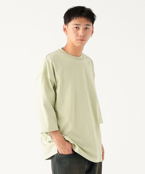 Футболка мерсеризованная с рукавами 3/4 и круглым вырезом BEAMS, мятный
Футболка мерсеризованная с рукавами 3/4 и круглым вырезом BEAMS, мятный