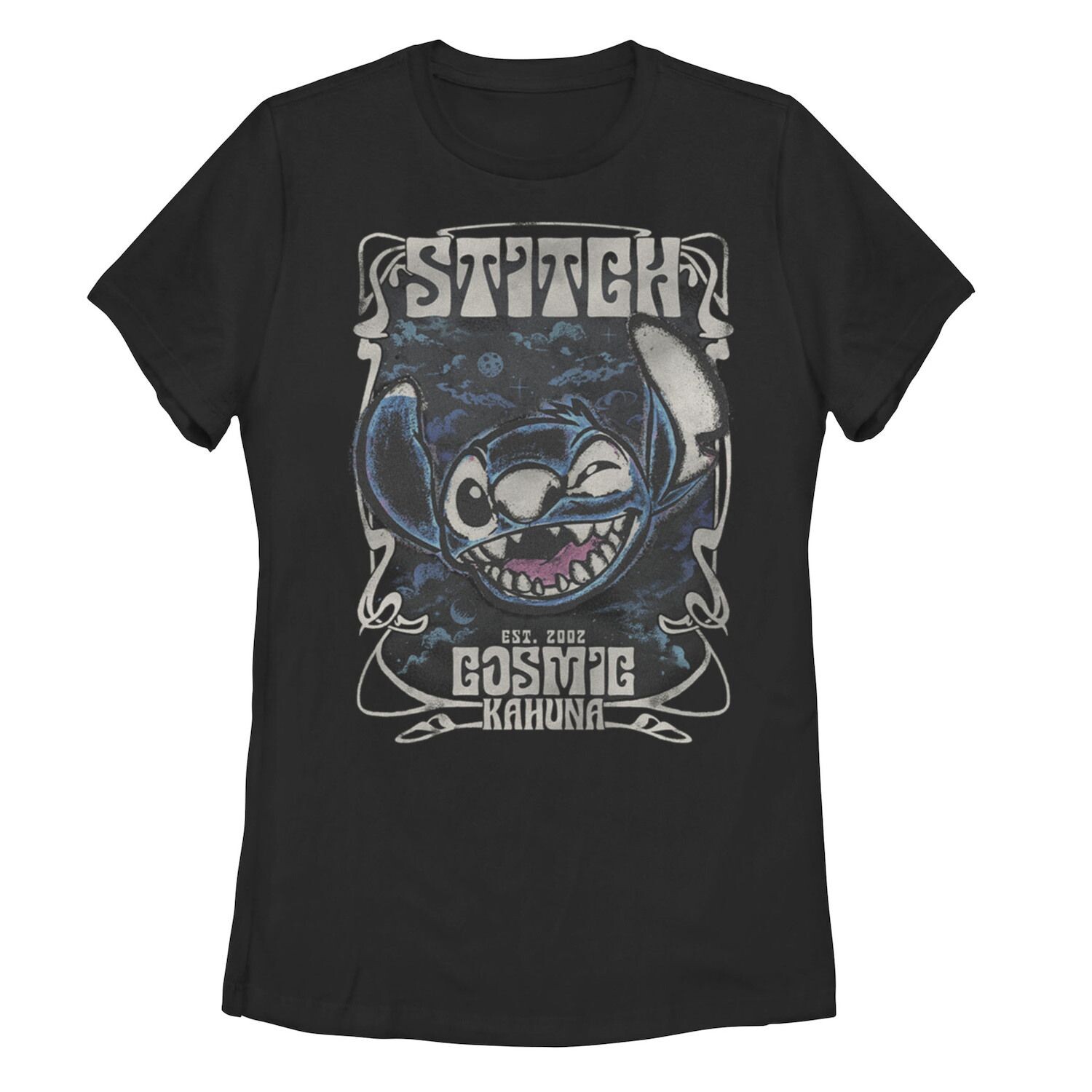 Юниорский Disney Lilo & Stitch Cosmic Kahuna Est. Футболка 2002 года в стиле ретро с графическим рисунком Licensed Character
Юниорский Disney Lilo & Stitch Cosmic Kahuna Est. Футболка 2002 года в стиле ретро с графическим рисунком Licensed Character