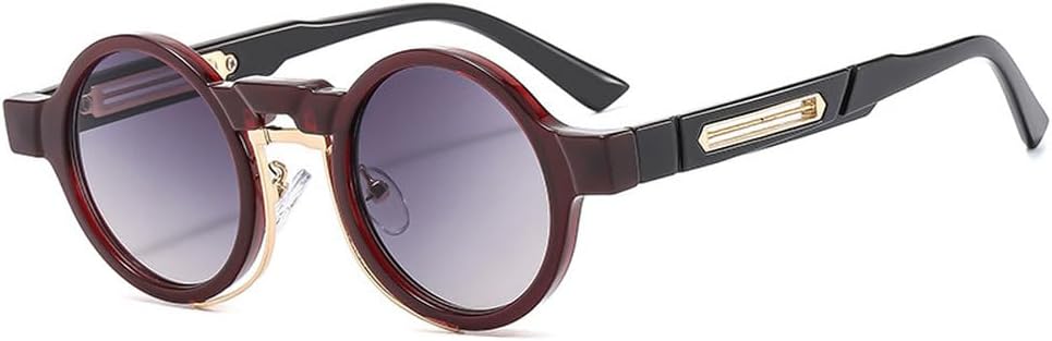 Маленькие круглые солнцезащитные очки в стиле ретро-панк с градиентным переходом цвета, защита от ультрафиолета UV400, модные солнцезащитные очки для женщин и мужчин WNCKSQ, Dark Red Black Gray
Маленькие круглые солнцезащитные очки в стиле ретро-панк с градиентным переходом цвета, защита от ультрафиолета UV400, модные солнцезащитные очки для женщин и мужчин WNCKSQ, Dark Red Black Gray