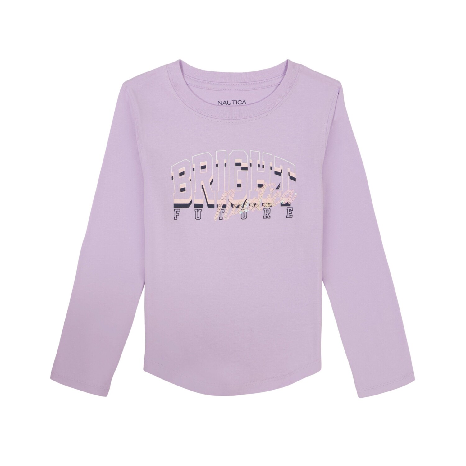 Футболка Nautica Little Girls Bright Future с длинными рукавами и пайетками (4-6X), лаванда
Футболка Nautica Little Girls Bright Future с длинными рукавами и пайетками (4-6X), лаванда