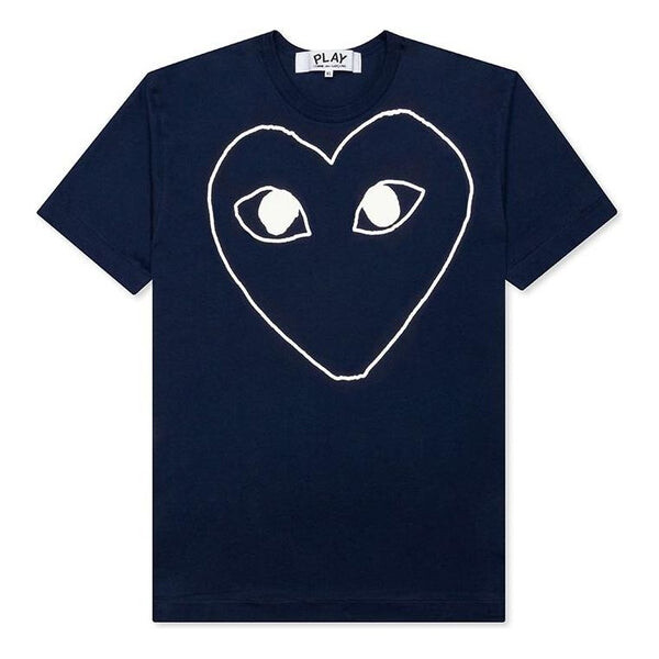 Футболка heart shape printing short sleeve 'navy blue' Comme Des Garcons Play, синий
Футболка heart shape printing short sleeve 'navy blue' Comme Des Garcons Play, синий