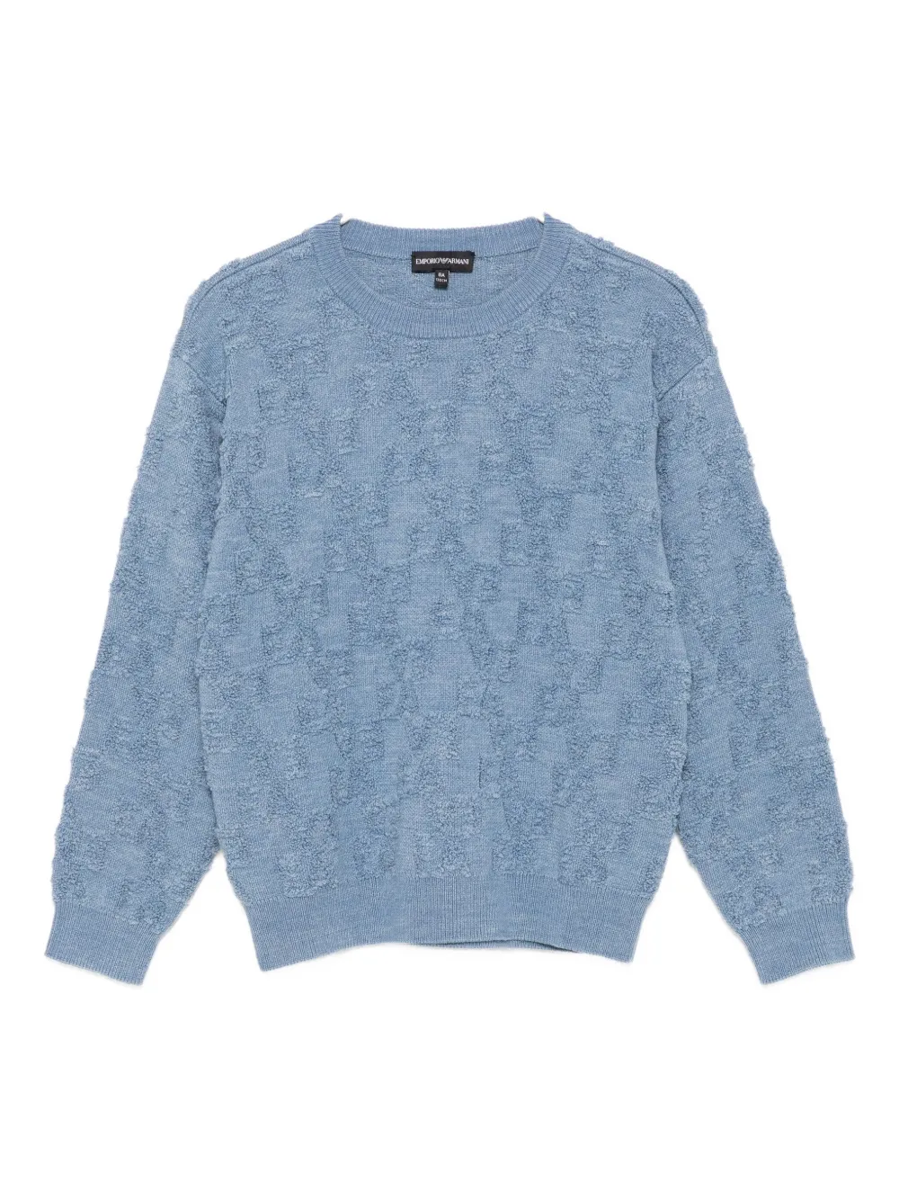 Джемпер с мотивом-интарсией Emporio Armani Kids, синий
Джемпер с мотивом-интарсией Emporio Armani Kids, синий