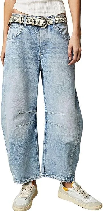 Женские джинсы Barrel Boyfriend Baggy, широкие, укороченные, Mid Rise BBOXOTP
Женские джинсы Barrel Boyfriend Baggy, широкие, укороченные, Mid Rise BBOXOTP