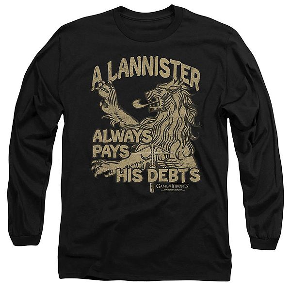 Футболка с длинным рукавом Game of thrones debts Licensed Character
Футболка с длинным рукавом Game of thrones debts Licensed Character