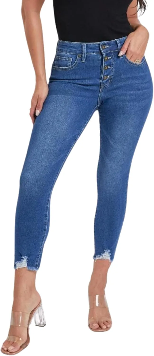 Royalty for Me Women's Petite 4 Button Skinny Ankle Sustainable Jean
Royalty for Me Women's Petite 4 Button Skinny Ankle Sustainable Jean