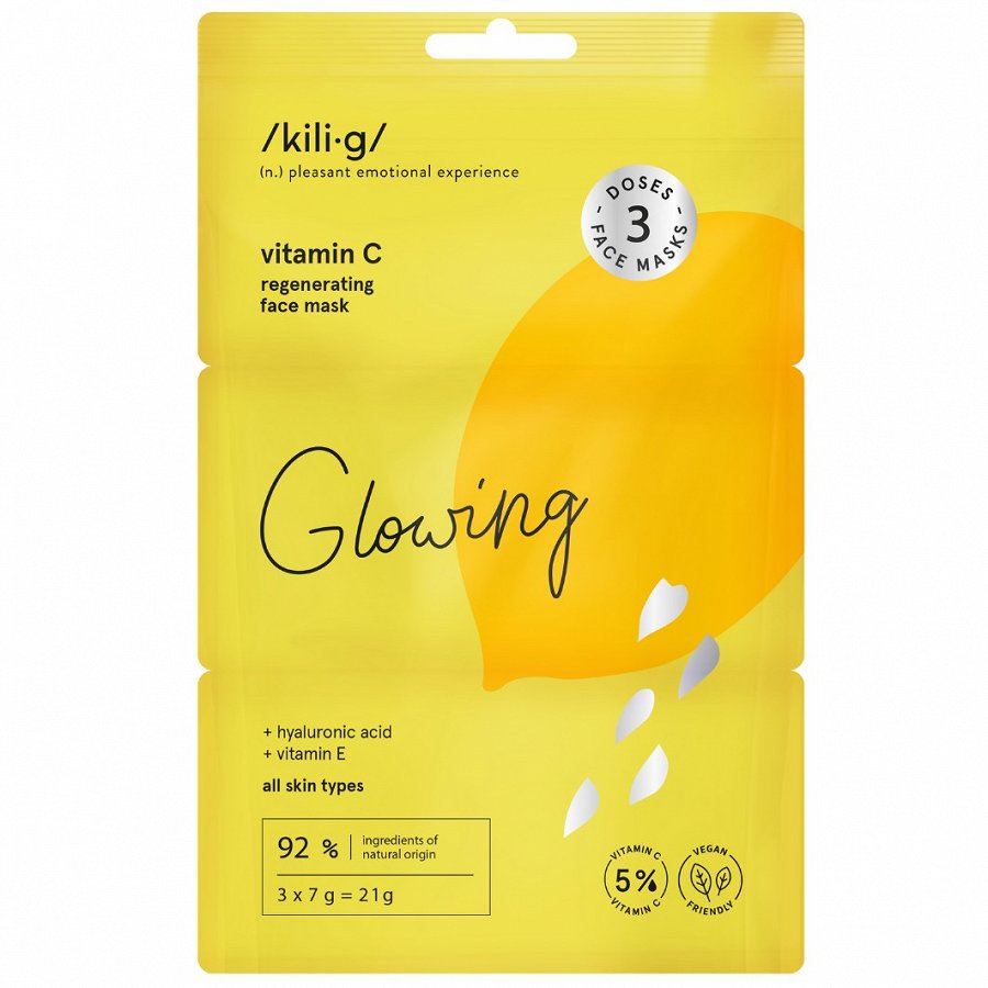 Регенерирующая гелевая маска для лица vitamin c regenerating face gel mask Kilig, 3 x 7 мл
Регенерирующая гелевая маска для лица vitamin c regenerating face gel mask Kilig, 3 x 7 мл