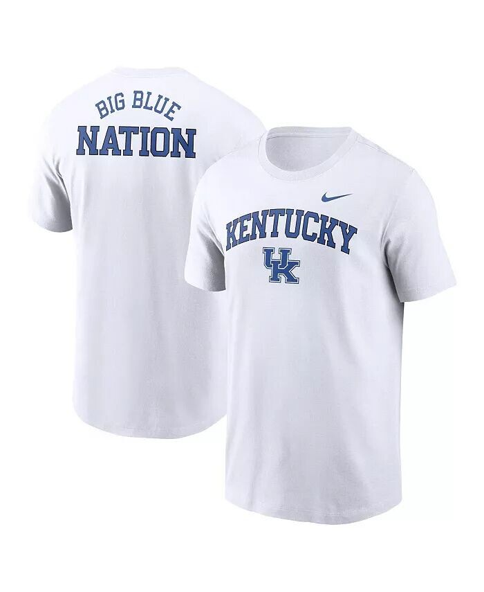 Мужская белая футболка Kentucky Wildcats Blitz 2-Hit Nike
Мужская белая футболка Kentucky Wildcats Blitz 2-Hit Nike
